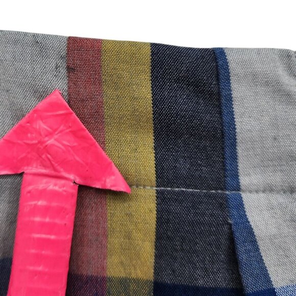 Corey Lynn Calter Sheila Carrot Pleated Plaid Pant Multicolor Crop Pants XS - Picture 5 of 8